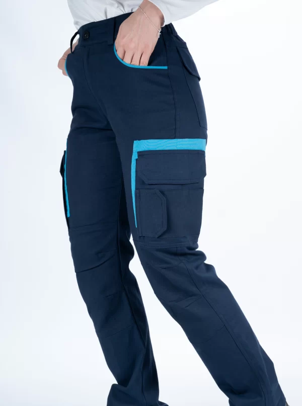 Pantalon Cargo Azul hecho por fluir