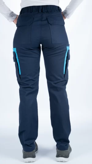 Pantalon Cargo Azul hecho por fluir