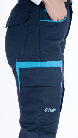 Pantalon Cargo Azul hecho por fluir