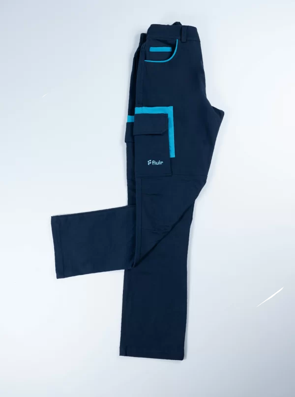 Pantalon Cargo Azul hecho por fluir